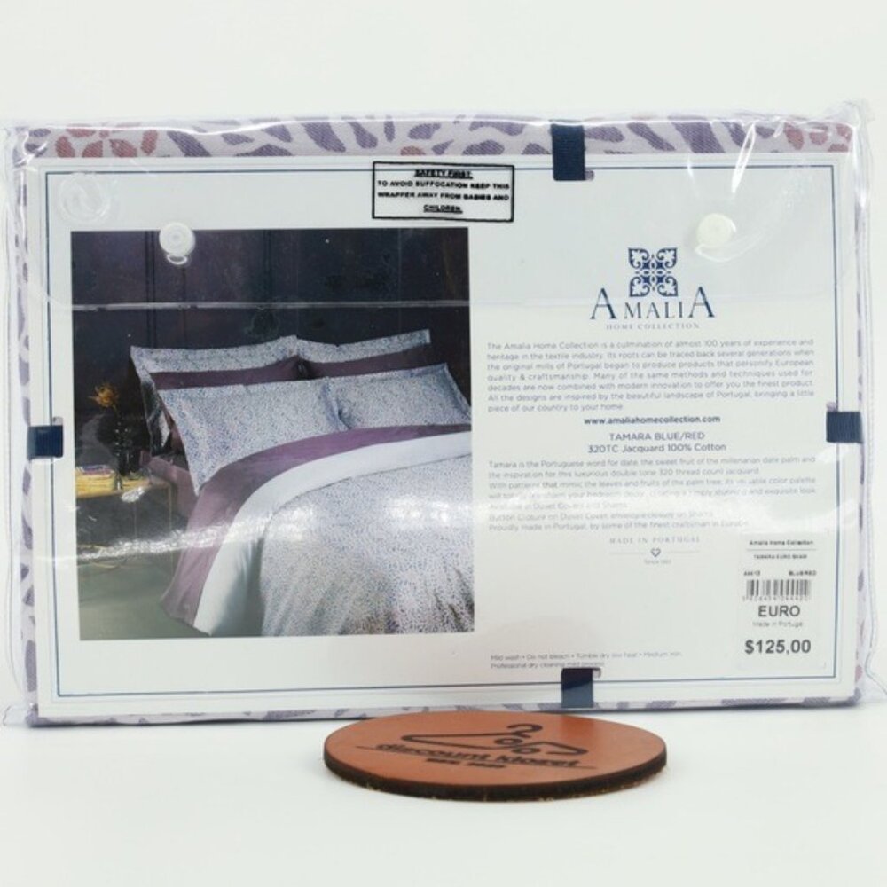 AMALIA HOME COLLECTION EURO SHAM 320 TC‎ Jacquard 100% Cotton - One Sham